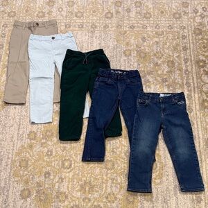 Little boys 4T pant bundle (5pairs)